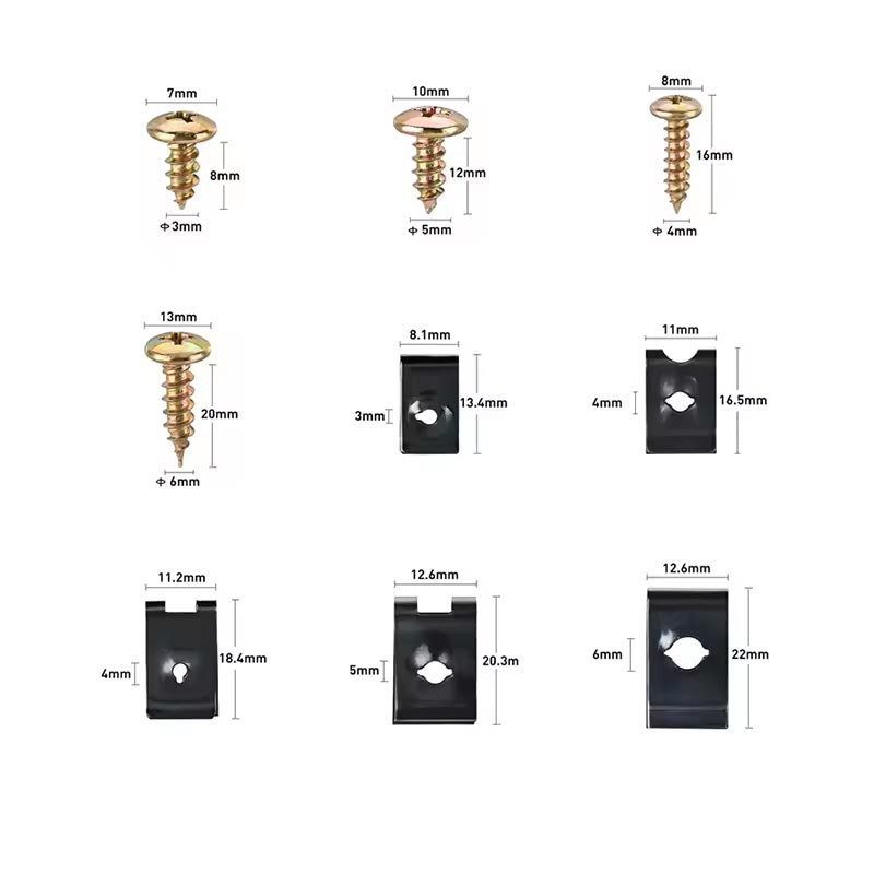 Motor liggaam Metal Bevestigings Clips